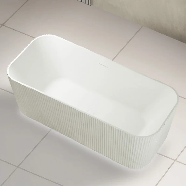 Ванна из искусственного камня Abber Stein AS9663 170x75 см прямоугольная (детальная фотография), современныe, hi-tech