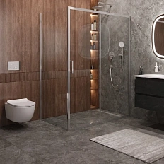 Душевой уголок Cezares Molveno 160x90 см стекло прозрачное