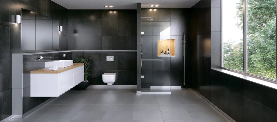 Душевой лоток BERGES Wall 100 см матовый хром 090057 (детальная фотография), матовый хром