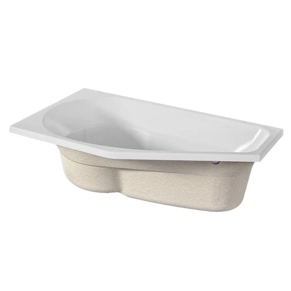 Ванна акриловая 1Marka Deep 01ди1580л/01ди1580п, 150 x 80 см, левая/правая, цвет белый (детальная фотография), без гидромассажа, недорогие