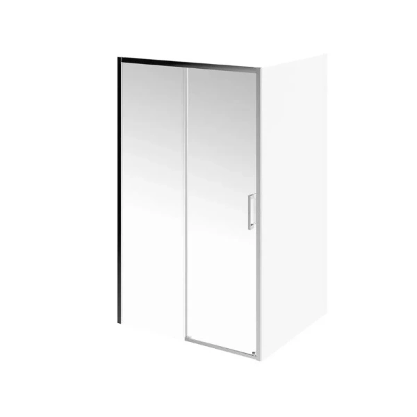 Душевая дверь в нишу Kerama Marazzi Vetro 120 см профиль хром VE.120.SD.CR (детальная фотография), 120 см