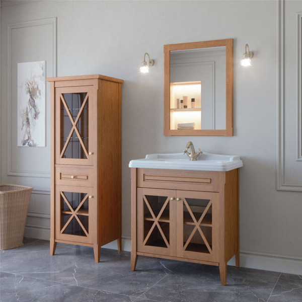 Тумба под раковину напольная Caprigo Napoli Promo 80 см орех 33612-B168 (детальная фотография), в наличии