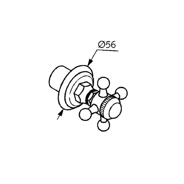 Вентиль Kludi 1926 хром 518030520 (детальная фотография), по запросу