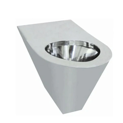 Унитаз подвесной Nofer нержавеющая сталь матовая - фото 1