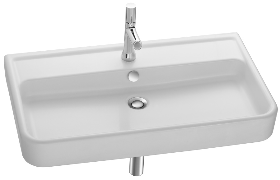 Раковина подвесная Jacob Delafon REPLAY E4490-00 80 см керамическая (детальная фотография)