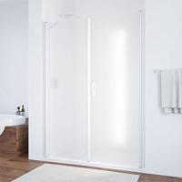 Душевая дверь профиль черный матовый стекло сатин Vegas-glass