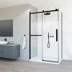 Душевой уголок Vincea Como Soft 120х80 см профиль черный
