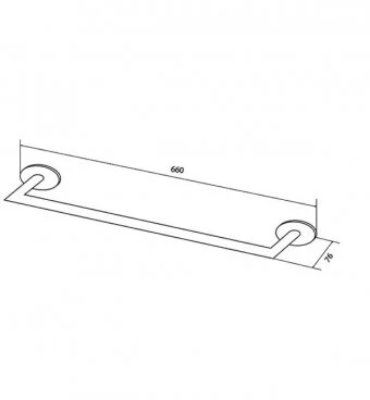 Полотенцедержатель Am.Pm Awe хром A15346400 (детальная фотография), современные, hi-tech