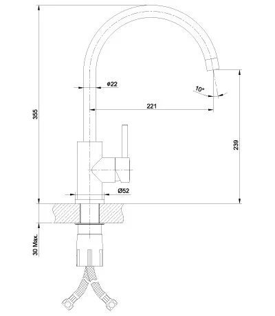 Смеситель для кухни Lemark Expert LM5078S (детальная фотография), для кухни