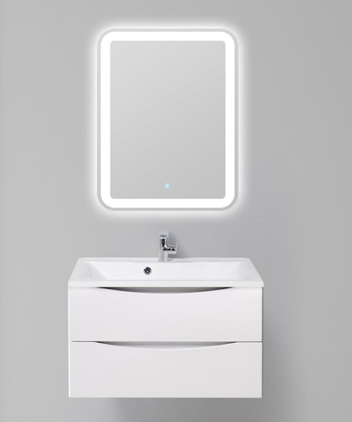 Тумба под раковину подвесная BelBagno Marino 80 см Bianco Opaco MARINO-800-2C-SO-BO-P (детальная фотография), в наличии