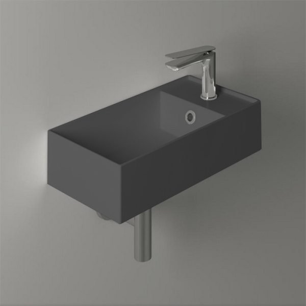 Раковина Simas Agile 50 см антрацит матовый AG50 antracite matt*1 (детальная фотография), современные, hi-tech