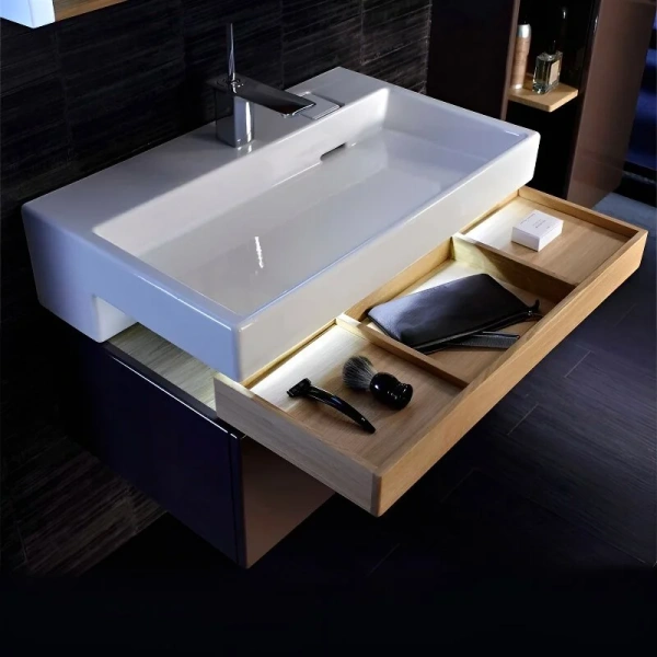 Тумба под раковину подвесная Jacob Delafon Terrace 60 см черный EB1185-274 (детальная фотография), современная, hi-tech