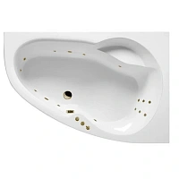 Ванна гидромассажная Excellent Newa Smart 160 x 95 см, правая, белый/бронза, WAEX.NEP16.SMART.BR