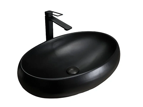 Раковина GID Lago Bm9030a 60 см черная - фото 1
