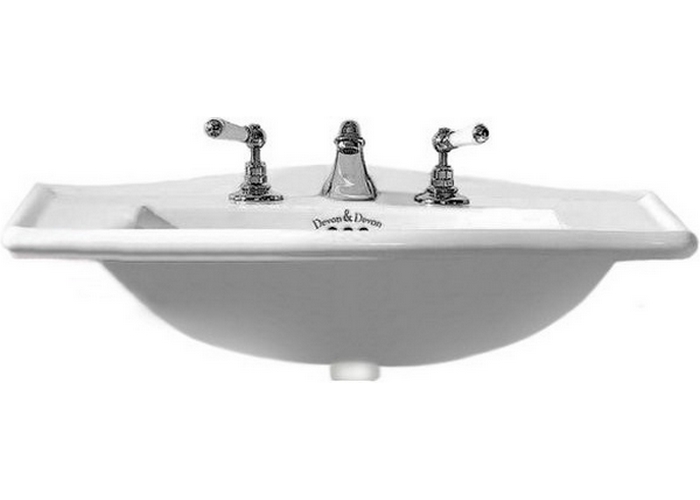 Раковина Devon & Devon Westminster 70 см белая IBLI(3)FWES (детальная фотография)