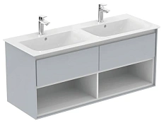 Тумба под раковину подвесная Ideal Standard Connect Air 120 см светло-серая с белым