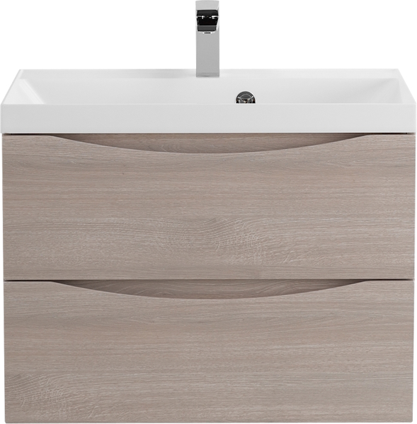 Тумба под раковину подвесная BelBagno Marino 60 см с двумя выкатными ящиками, rovere grigio MARINO-600-2C-SO-RG-P (детальная фотография), современная, hi-tech