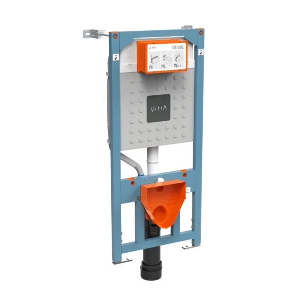 Унитаз с инсталляцией VitrA Integra Round клавиша глянцевый хром 9856B003-7205 (детальная фотография) index_2