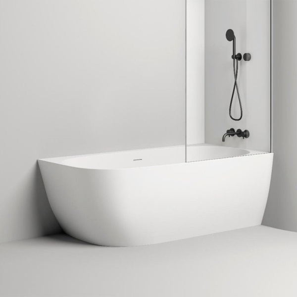 Ванна из искусственного камня Salini Sofia Corner R 170x85 см правая, белая матовая 102524M (детальная фотография), современныe, hi-tech