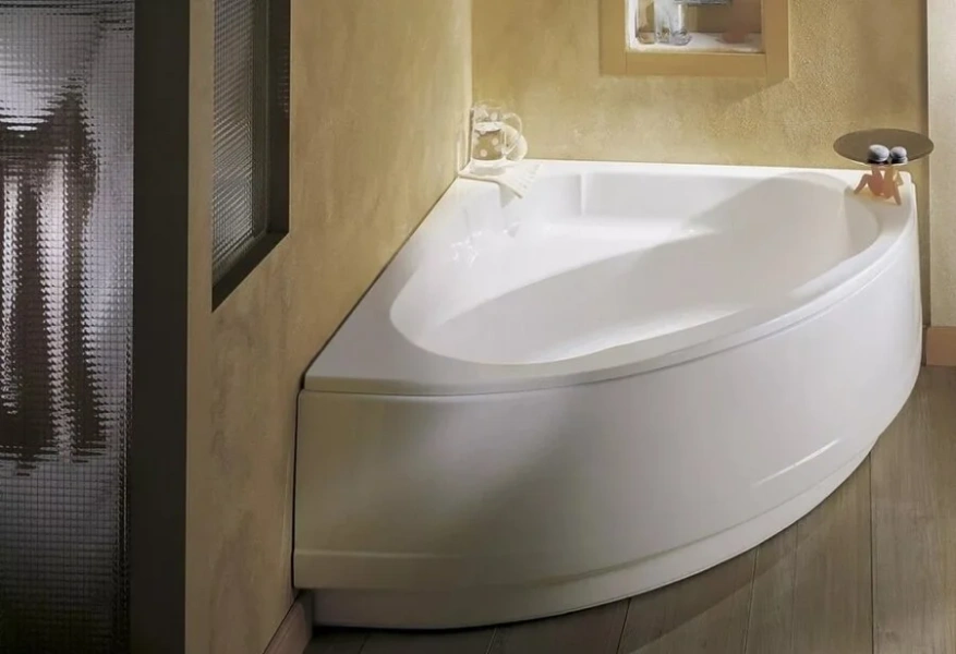 Ванна акриловая Jacob Delafon Domo 135х135 см с ножками E60223-00 (детальная фотография), современныe, hi-tech