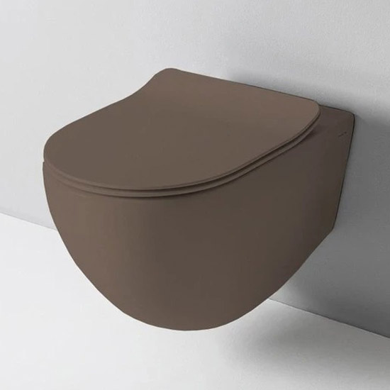 Унитаз подвесной ArtCeram File 2.0 tortora matt FLV006 40 00 (детальная фотография)