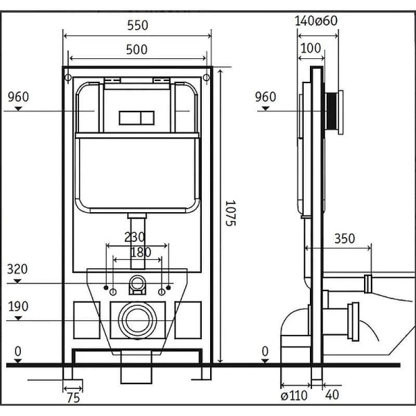 Схема (детальная фотография), для унитаза