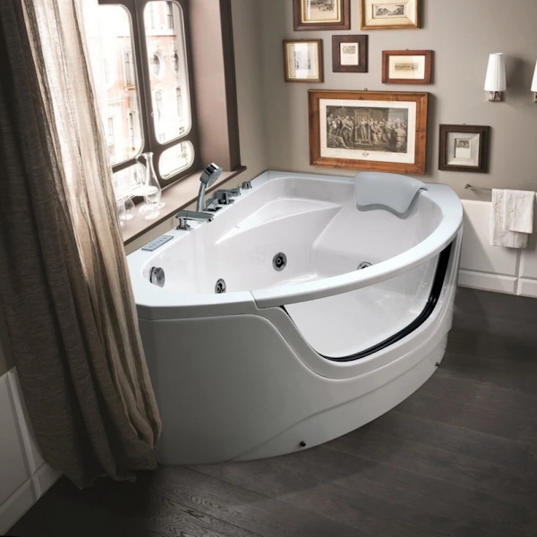 Ванна акриловая Black&White Galaxy 160x100 см правосторонняя 500800R (детальная фотография), современныe, hi-tech