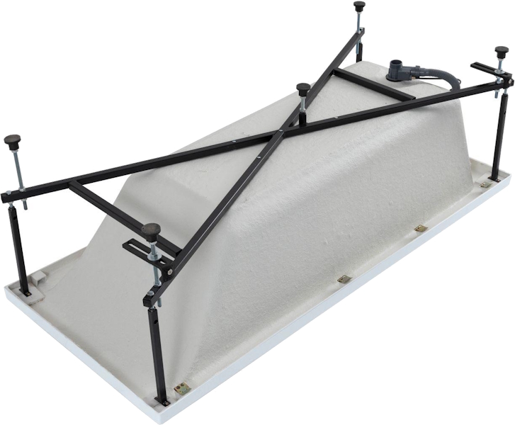 Ванна акриловая Aquanet Bright 180x70 см с каркасом 216662 (детальная фотография), современныe, hi-tech