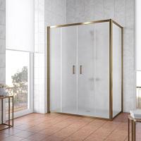 Душевой уголок профиль бронза стекло сатин Vegas-glass