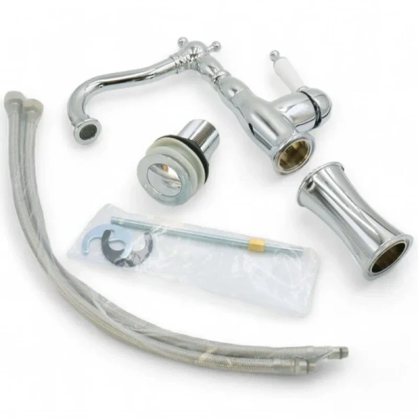 Смеситель для раковины Migliore Oxford хром 19133 (детальная фотография), с 1 монтажным отверстием