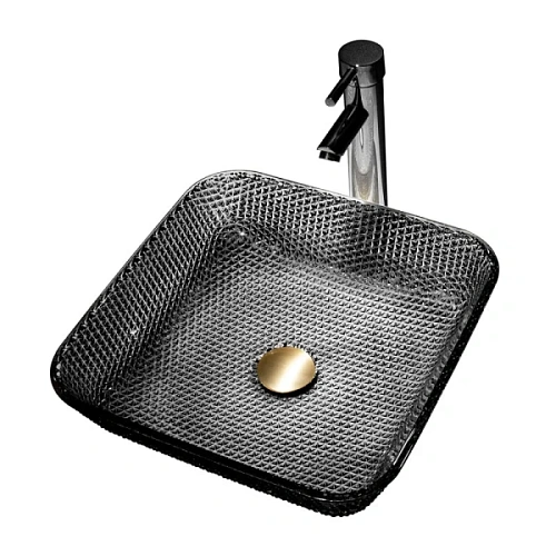 Раковина Abber Glas 39 см черная - фото 2