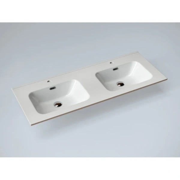 Раковина GID Integrado 90120S 122 см белая 71161 (детальная фотография), современные, hi-tech