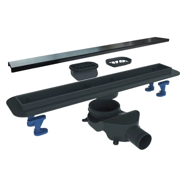 Душевой лоток BelBagno Luce 90 см черный матовый BB-LD-LUCE-90-NERO (детальная фотография), черые