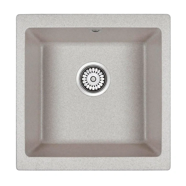 Мойка для кухни Paulmark Brilon 45 см серая PM104546-GR (детальная фотография)