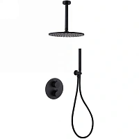 Душевой комплект Abber Wasser Kreis черный матовый