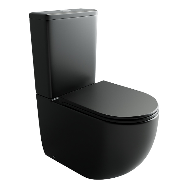 Унитаз компакт Ceramicanova Metropol CN4001T-BMB черный матовый (детальная фотография)