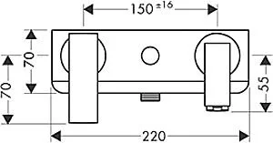 Смеситель для ванны Axor Citterio 39400000 (детальная фотография), для ванны