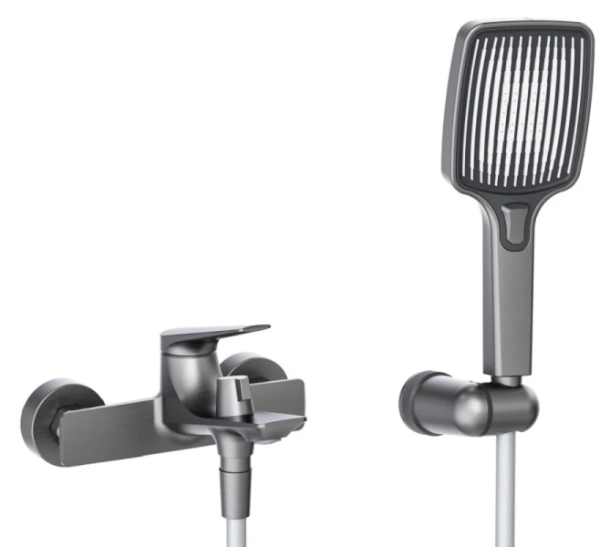 Смеситель для ванны Cezares Liner оружейная сталь LINER-VD-GM (детальная фотография)