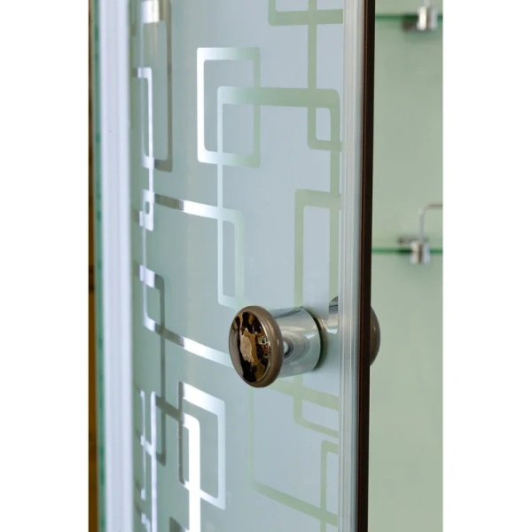 Душевая кабина Deto EM4511 110x80 см с led освещением (детальная фотография), современныe, hi-tech, декорированныe