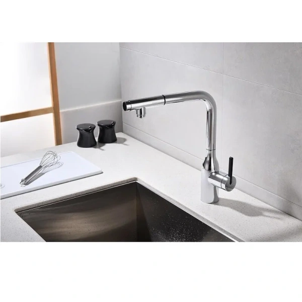 Смеситель для кухни Paulmark Viper Vi213105 с подключением к фильтру (детальная фотография), хром, золото, белые, черные, другие