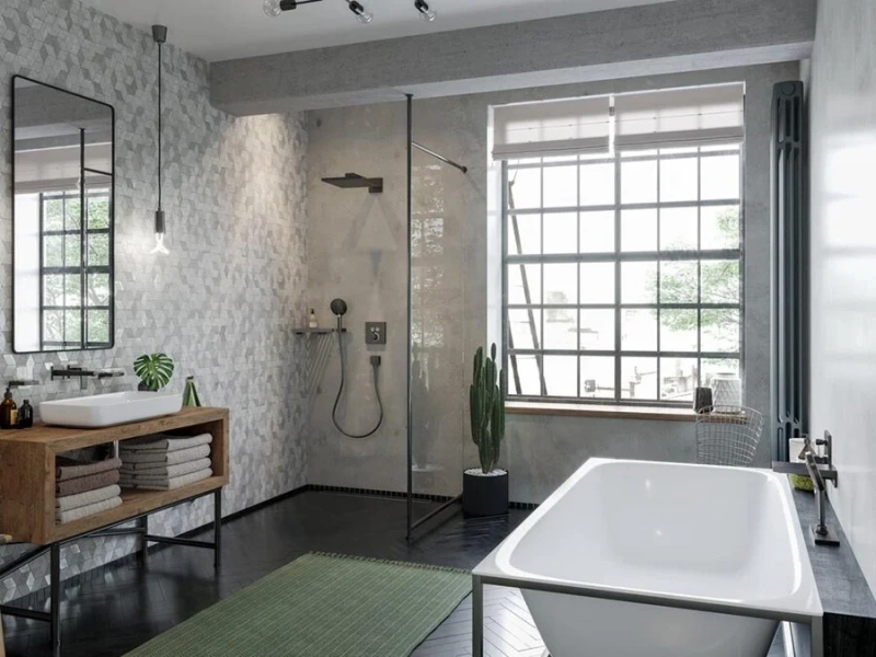 Смеситель для раковины Hansgrohe Metropol шлифованный черный хром 32526340 (детальная фотография), для раковины