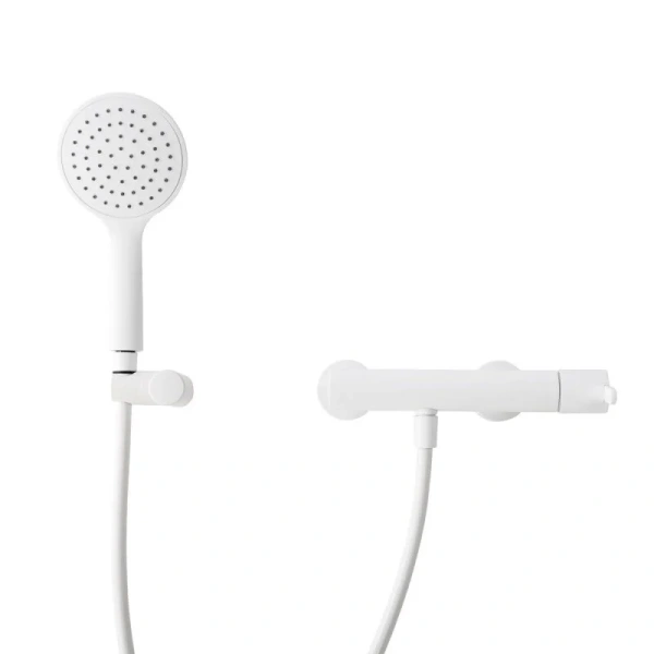 Смеситель для душа Cezares Leaf белый матовый LEAF-D-BIO (детальная фотография), белые