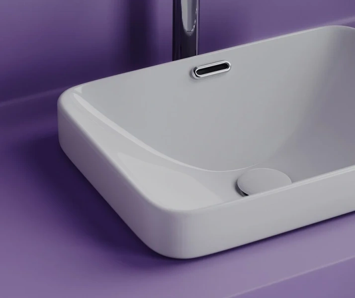 Раковина Ceramica Nova Element 46 см белая CN6078 (детальная фотография), 45 см