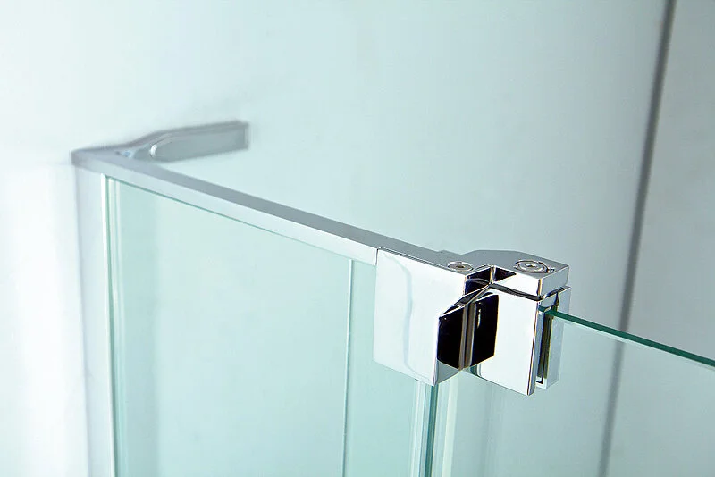 Душевой уголок Cezares Slider 100х90 см стекло серое профиль хром SLIDER-AH-1-90-90/100-GRIGIO-Cr (детальная фотография), распашные