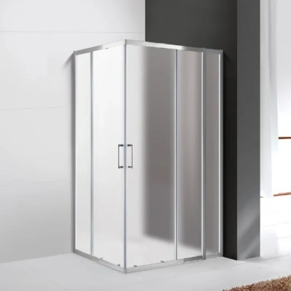 Душевой уголок стекло рифленое Cezares MOLVENO-AH-21-90+30-P-Cr (детальная фотография)