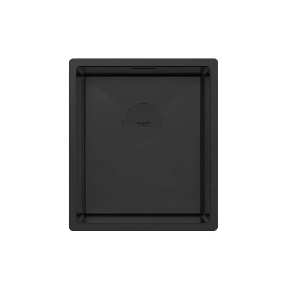 Мойка для кухни Paulmark Next 38 см черная матовая PM213844-MBN (детальная фотография)