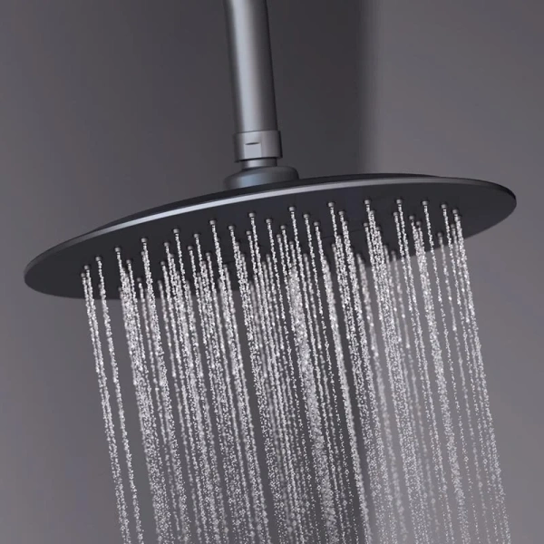 Душевая стойка Damixa Scandinavian Pure черная 936780300 (детальная фотография), со смесителем