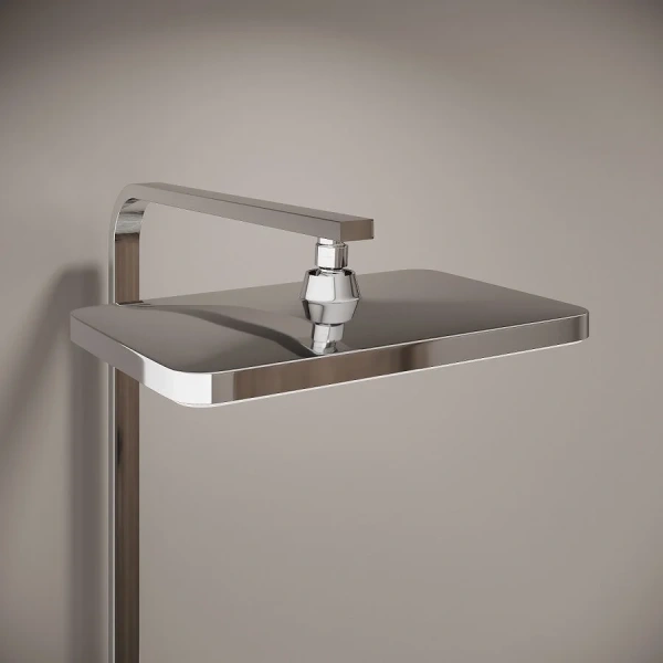 Душевая стойка IDDIS Slide хром SLISBBTi06 (детальная фотография), со смесителем