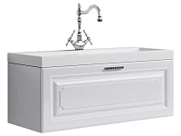 Тумба под раковину подвесная Aqwella Empire 100 см белый глянец
