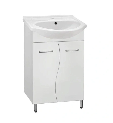 Тумба под раковину напольная Style Line Эко Стандарт 52 см белая - фото 1